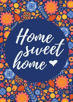 Plakat NICE WALL Home sweet home, 50x70 cm - Nice Wall