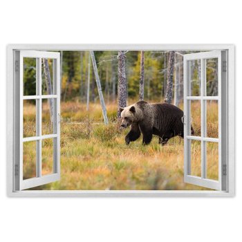 Plakat Niedźwiedź w lesie, 90x60 cm - ZeSmakiem