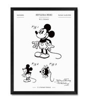 Plakat obraz na ścianę do pokoju dziecięcego dla dziecka Myszka Miki Walt Disney w ramie 32x42 cm