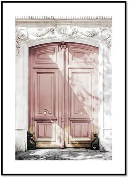 Plakat Obraz Różowe Drzwi 30x42 cm (A3) - Poster Story PL
