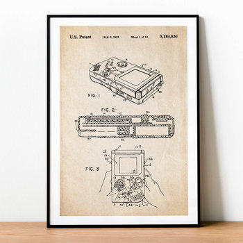 Plakat PATENT – GAMEBOY, A3 - Nikograf