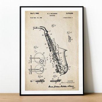 Plakat PATENT – SAKSOFON, A3 - PlakatoweLove