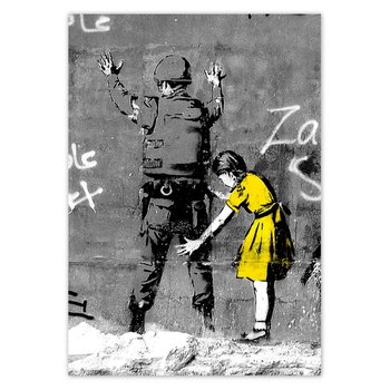 Plakat pionowy Banksy dziewczynka, 59,4x84,1  cm - ZeSmakiem