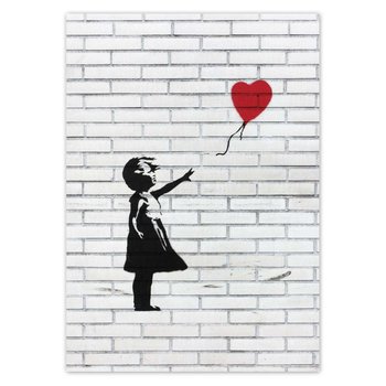 Plakat pionowy Banksy Dziewczynka Balon, 29,7x42  cm - ZeSmakiem