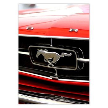 Plakat pionowy Grill Forda Mustanga, 84,1x118,9  cm - ZeSmakiem