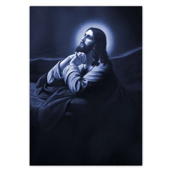 Plakat pionowy Jezus Modlitwa w Ogrójcu, 29,7x42  cm - ZeSmakiem