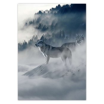 Plakat pionowy Wilki w naturze, 29,7x42  cm - ZeSmakiem