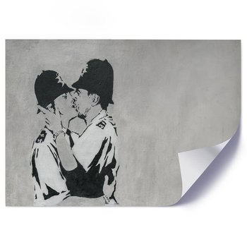 Plakat poster FEEBY, Banksy Kissing Coppers 90x60 - Feeby
