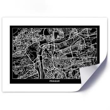 Plakat poster FEEBY, Praga Plan Miasta 100x70 - Feeby