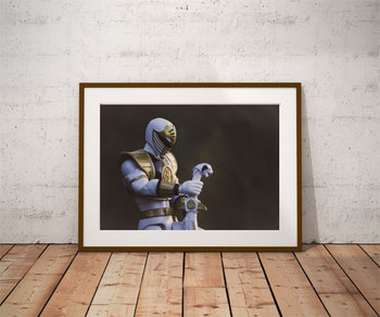 Plakat, Power Rangers White Ver1, 42x29,7 cm - reinders