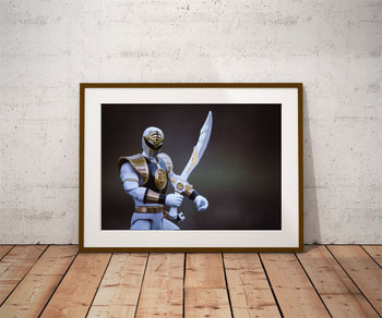 Plakat, Power Rangers White Ver4, 59,4x42 cm - reinders