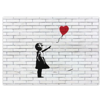 Plakat poziomy Banksy Dziewczynka Balon, 42x29,7  cm - ZeSmakiem