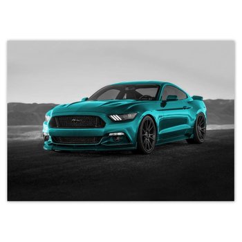 Plakat poziomy Ford Mustang Samochód USA, 59,4x42  cm - ZeSmakiem