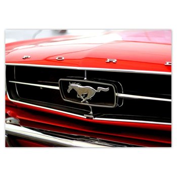 Plakat poziomy Grill Forda Mustanga, 118,9x84,1  cm - ZeSmakiem