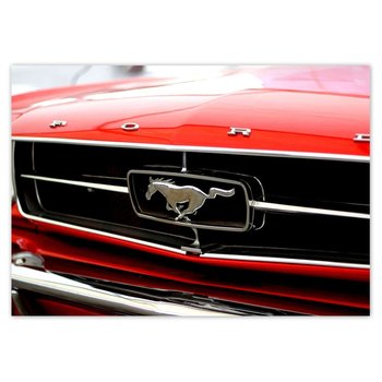 Plakat poziomy Grill Forda Mustanga, 84,1x59,4  cm - ZeSmakiem