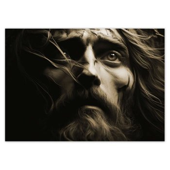 Plakat poziomy Jezus w koronie cierniowej, 59,4x42  cm - ZeSmakiem