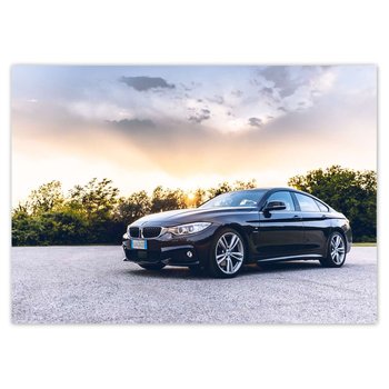 Plakat poziomy Samochód Czarne BMW, 59,4x42  cm - ZeSmakiem