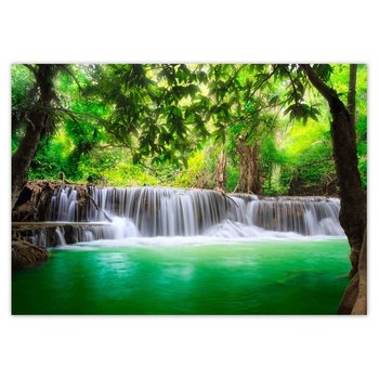 Plakat poziomy Wodospad w Tajlandii, 42x29,7  cm - ZeSmakiem