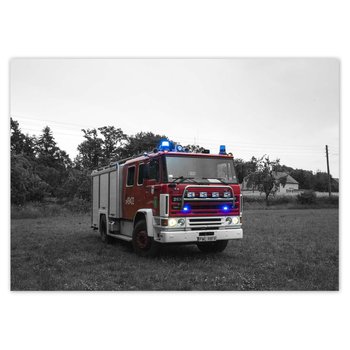 Plakat poziomy Wóz strażacki, 59,4x42  cm - ZeSmakiem