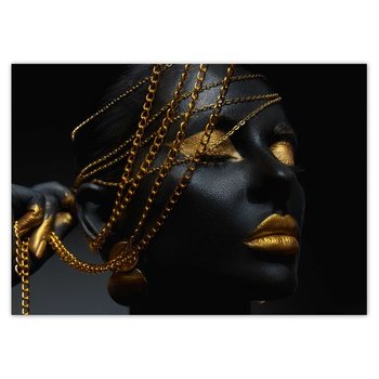Plakat poziomy Złota biżuteria w dłoni, 42x29,7  cm - ZeSmakiem
