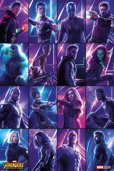 Plakat PYRAMID INTERNATIONA Avengers Infinity War Heroes, 61x91 cm - Pyramid International