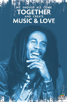Plakat PYRAMID INTERNATIONAL, Bob Marley - Music And Love, 61x91 cm - Pyramid International