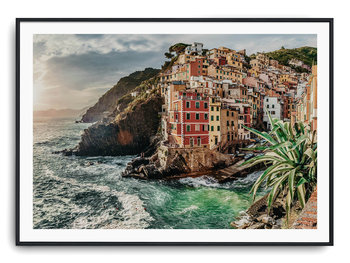 Plakat r 40x30 cm Cinque Terre Włochy Italia Woda - Printonia