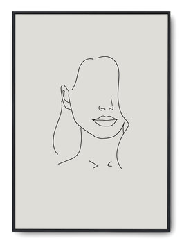 Plakat r A4 21x30 cm Kobieta Rysunek Szkic Grafika - Printonia