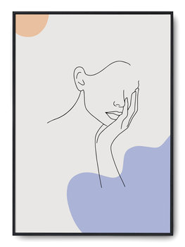 Plakat r B2 50x70 cm Kobieta Rysunek Szkic Grafika - Printonia