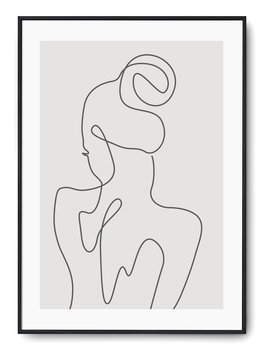 Plakat r B2 50x70 cm Kobieta Rysunek Szkic Grafika - Printonia