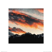 Plakat reprodukcja Autumnal Sky in the Alps na ścianę do salonu sypialni 40x40 cm Nice Wall