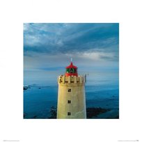 Plakat reprodukcja Latarnia morska na ścianę do salonu sypialni 40x40 cm Nice Wall