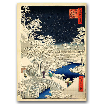 Plakat retro Japońska gwieździsta noc A2 40x60cm - Vintageposteria