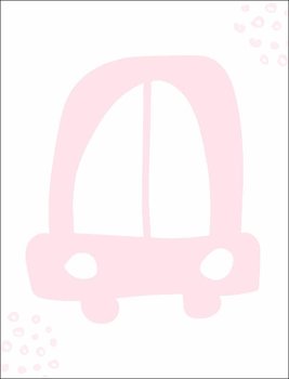 Plakat, Różowe auto, 40x60 cm - reinders