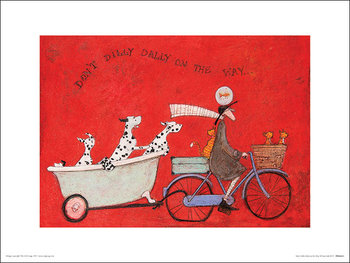 Plakat, Sam Toft Dont Dilly Dally on the Way, 40x30 cm - Pyramid Posters