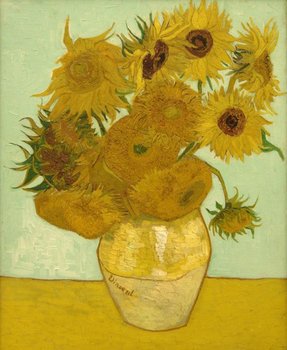 Plakat, Słoneczniki Van Gogh, 29,7x42 cm - reinders