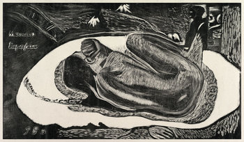 Plakat, Spirit of the Dead Watching, Paul Gauguin, 30x20 cm - reinders