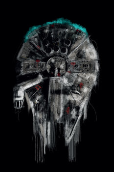 Plakat, Star Wars Gwiezdne Wojny Sokół Millenium, 29,7x42 cm - reinders