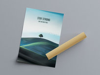 Plakat - Stay strong 30x40 Harry Monkey