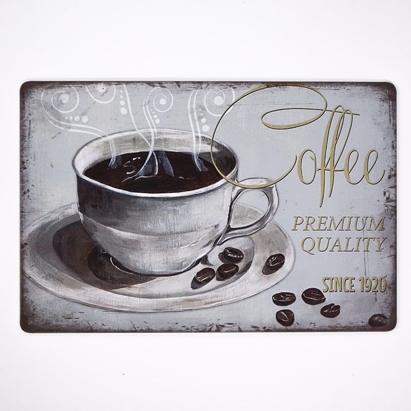 Plakat Tabliczka Dekoracyjna Metalowa Coffee Premium Rustykalne Uchwyt Sklep Empikcom 3305