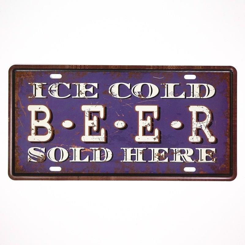 Plakat Tabliczka Dekoracyjna Metalowa Cold Beer 2 Rustykalneuchwyty Sklep Empikcom 5646
