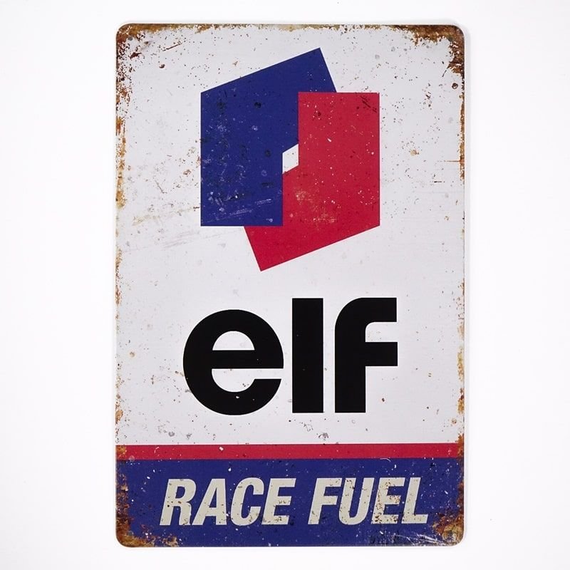 Plakat Tabliczka dekoracyjna metalowa ELF RACE FUEL - RustykalneUchwyty ...