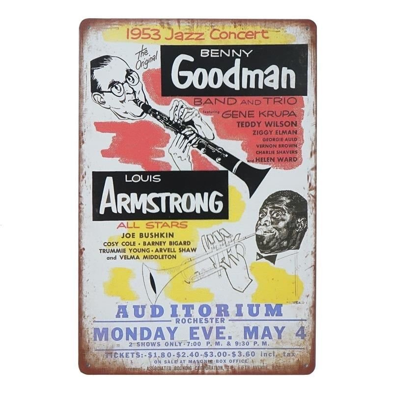 Plakat Tabliczka Dekoracyjna Metalowa Goodman And Armstrong 3180
