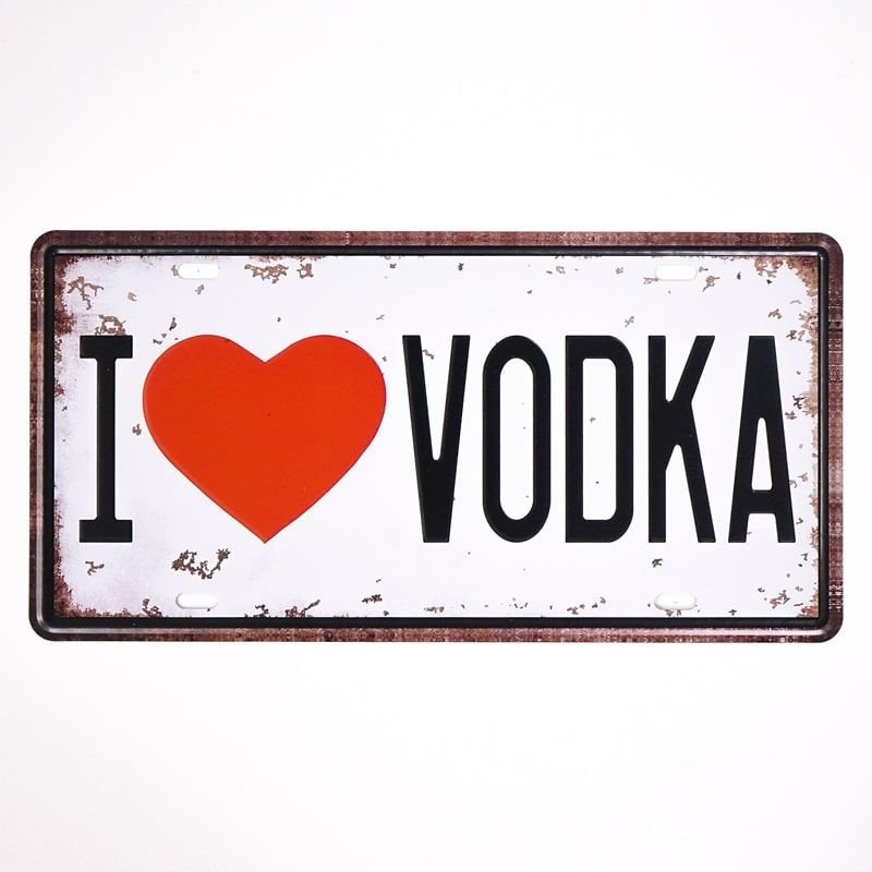 Plakat Tabliczka Dekoracyjna Metalowa I Love Vodka Rustykalne Uchwyt Sklep Empikcom 1199