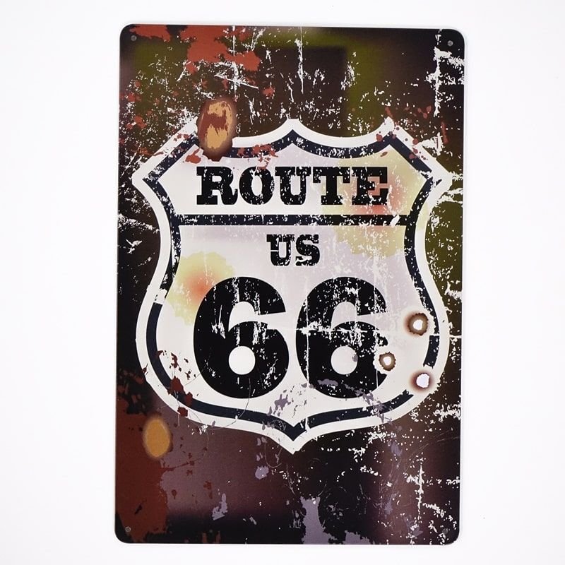 Plakat Tabliczka Dekoracyjna Metalowa Route 66 2 Rustykalneuchwyty Sklep Empikcom 6538