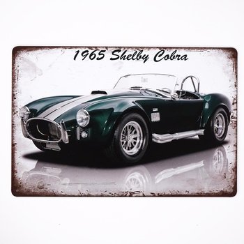 Plakat Tabliczka dekoracyjna metalowa SHELBY COBRA 1 - RustykalneUchwyty