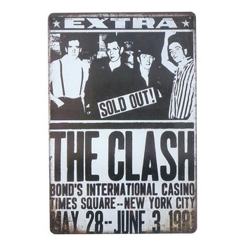 Plakat Tabliczka dekoracyjna metalowa THE CLASH 2 - RustykalneUchwyty