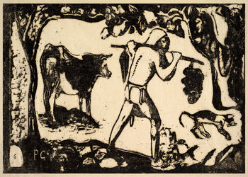 Plakat, Tahitian Carrying Bananas, Paul Gauguin, 60x40 cm - reinders