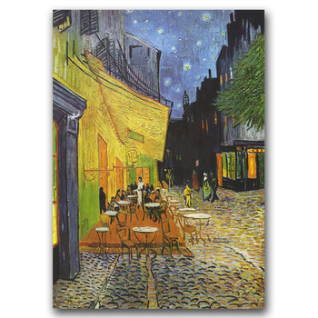 Plakat Taras kawiarni w nocy Vincent Van Gogh A2 - Vintageposteria