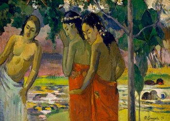 Plakat, Three Tahitian Women, Paul Gauguin, 59,4x42 cm - reinders